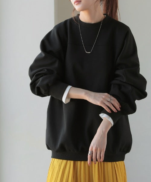 qualia sweat pullover スウェット プルオーバー typeA スウェット ダンボール プルオーバー レディース トップス