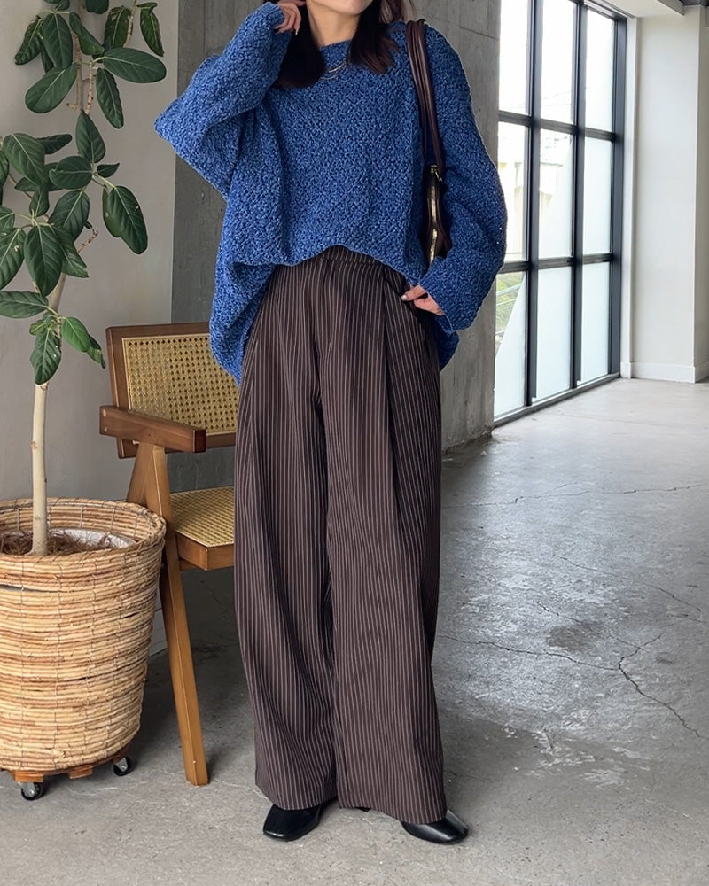 【トレンドの”ブルー・ブラウン”秋冬コーデ💙🤎】