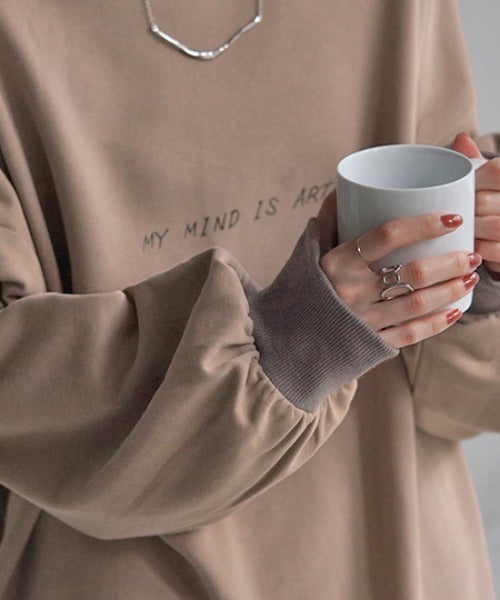 ロンT プリント レディース カットソー Tシャツ プリント 長袖