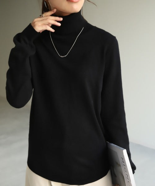シルク混 』 ニット インナー □一部7月下旬入荷 タートル