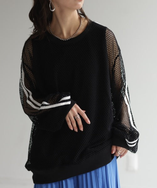 新品 AP STUDIOメッシュオーバートップス セール】【neos -addictive design-】ルーズシルエット メッシュ