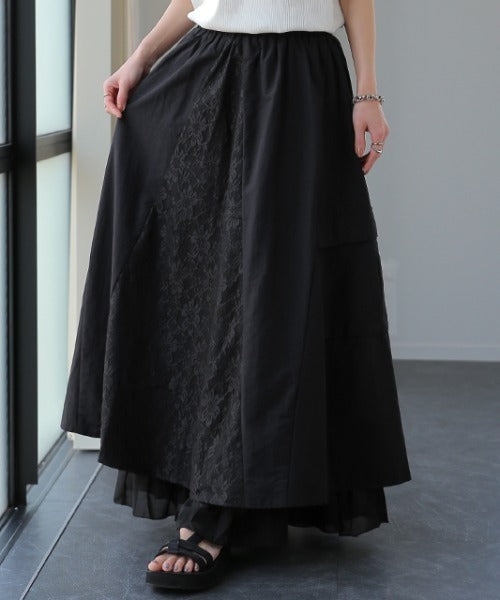 beautiful people ロング・マキシ丈スカート 黒 0240825E0029 beautiful people ロング・マキシ丈スカート レディース 【古着