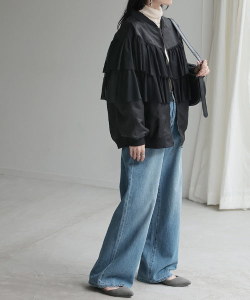 rienda | レイヤードチュール MA-1 (ブルゾン ) |SHEL'TTER WEBSTORE