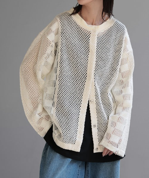 【極美品】C'EST MOIJEU メッシュカーディガン サイズF 極美品】C'EST MOIJEU メッシュカーディガン サイズF - メルカリ