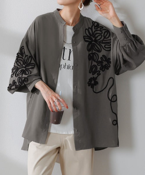 DOLCE & GABBANA グレー 半袖ブラウス DOLCE & GABBANA グレー 半袖ブラウス（DOLCE&GABBANA(ドルチェ