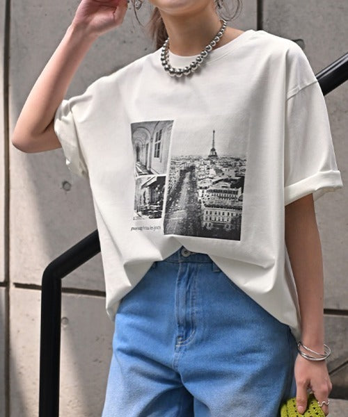 【46%OFF】決算セール Tシャツ ロゴ 接触冷感 ＵＶカット トップス レディース 半袖 プリント カットソー ロング ティーシャツ フォトT チュニック ビッグ プラスサイズ クルーネック 長い ドルマン ゆったり 無地 体型カバー お尻が隠れる 大きいサイズ 白 黒 春 夏 HUG.U メール便