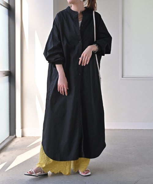 Feuille フォイユ　ロングワンピース 36 40%OFF】決算セール ワンピース ストライプ シャツワンピース