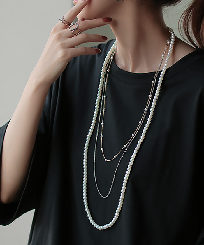 ネックレス ロング パール レディース アクセサリー アクセ パール