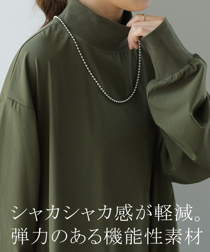 ワンピ 「病みつきナイロン」 体型カバー ワンピース レディース