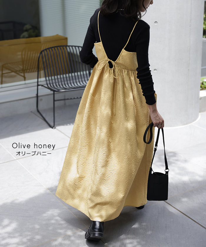 ふくれジャガード 「 大人向けに。形を厳選 」 ワンピ ワンピース