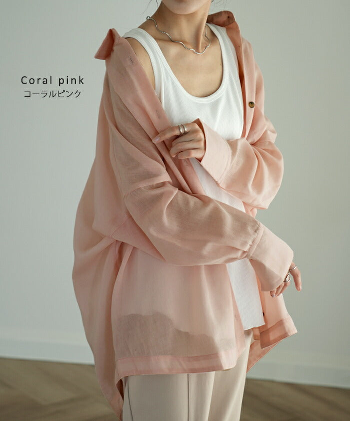 カデュネ　シアーシャツ　ピンク　新品未使用　Sサイズ カデュネ シアーシャツ ピンク 新品未使用 Sサイズ 新品未使用