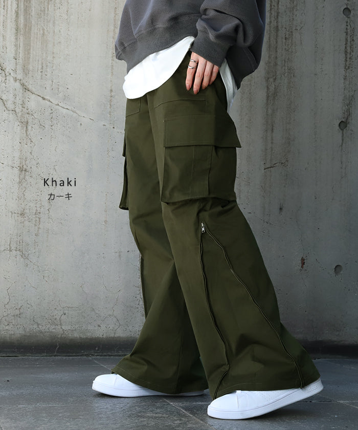 YAECA | MEN | CONTEMPO | 2WAY PANTS ワイドイージー | NAVY- Stripe-inc Online Shop