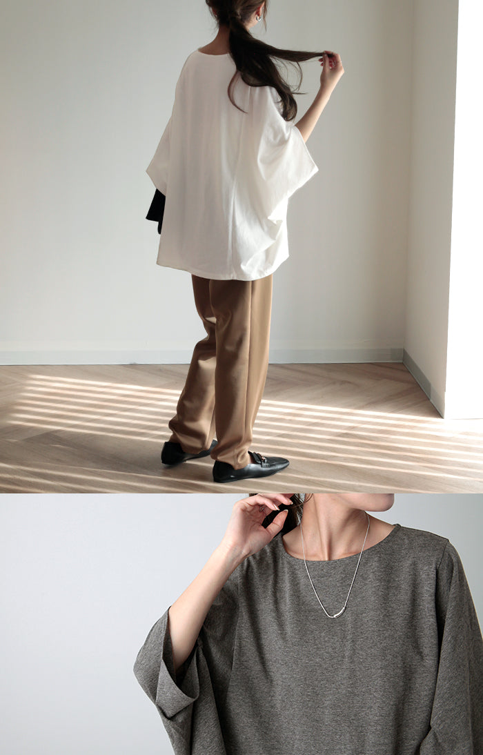 Tシャツ 『 ストンっと落ち感。』 体型カバー トップス