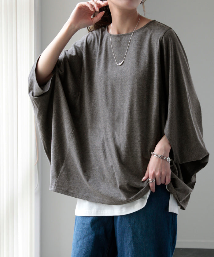 Tシャツ 『 ストンっと落ち感。』 体型カバー トップス