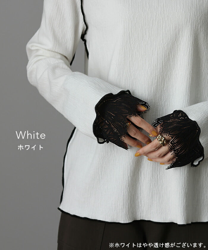 Nozomi Ishiguroグレー 長袖 切り替えトップス　本日限定セール KOEISTORE カットソー レディース トップス 長袖 Tシャツ 七分袖