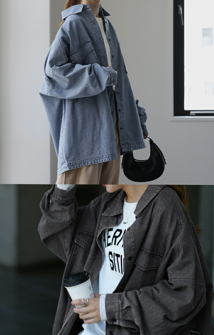 シャツ ≦ Gジャン 未満「 絶 対 理 想 」 デニムシャツ オーバー