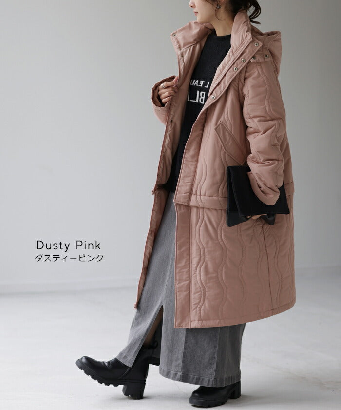 高コスパ『 七 変 化 』 ロング アウター レディース 中綿 コート 暖か