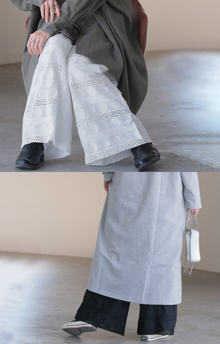 ペチパンツ 綿100% レディース レイヤード ペチコート レース