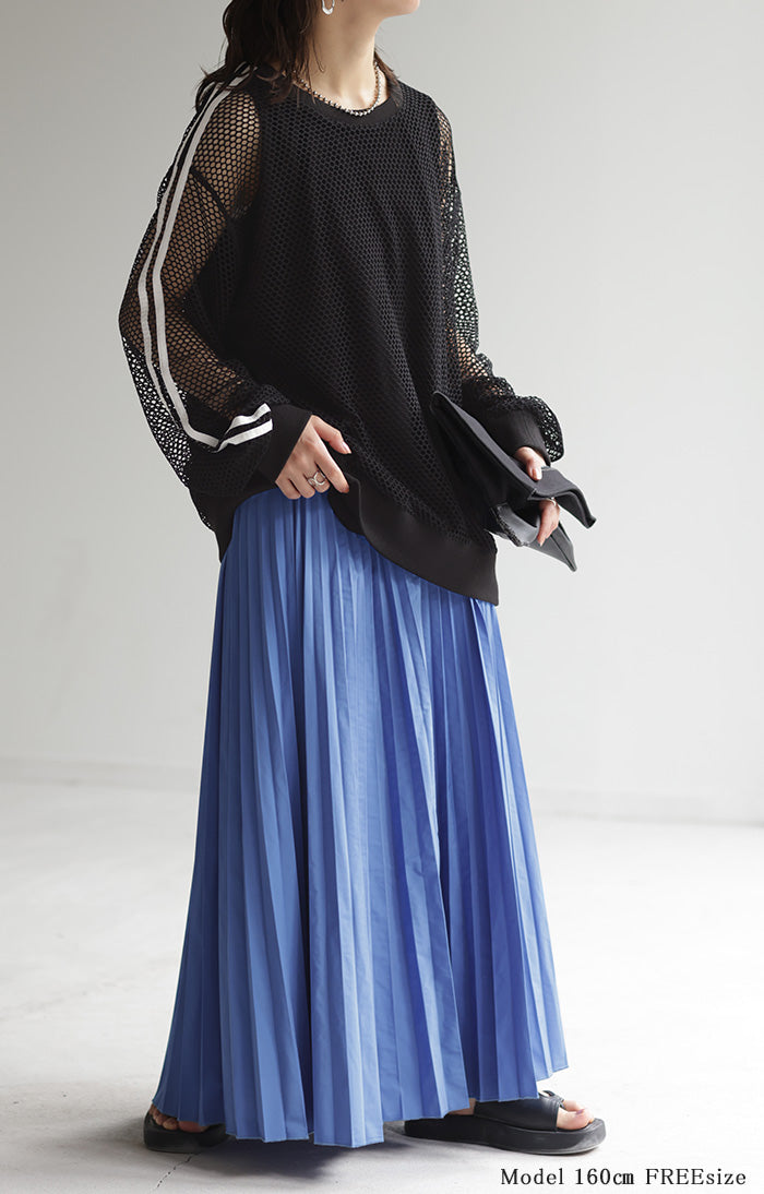 STONE  ブルーメッシュ トップス サイズM シアーメッシュトップス – irohani