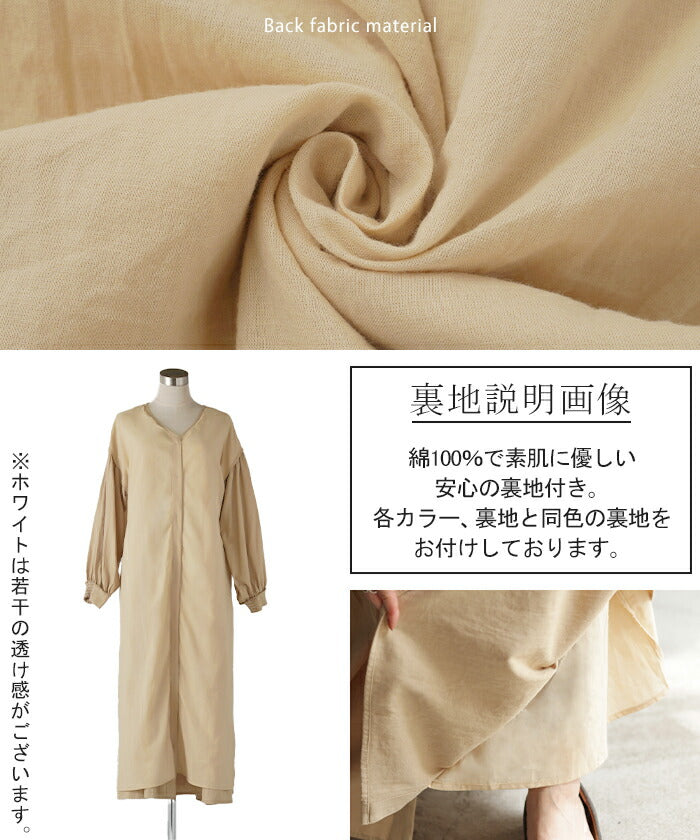 ワンピース ティアード ロング 綿100 レディース ボリューム ロング