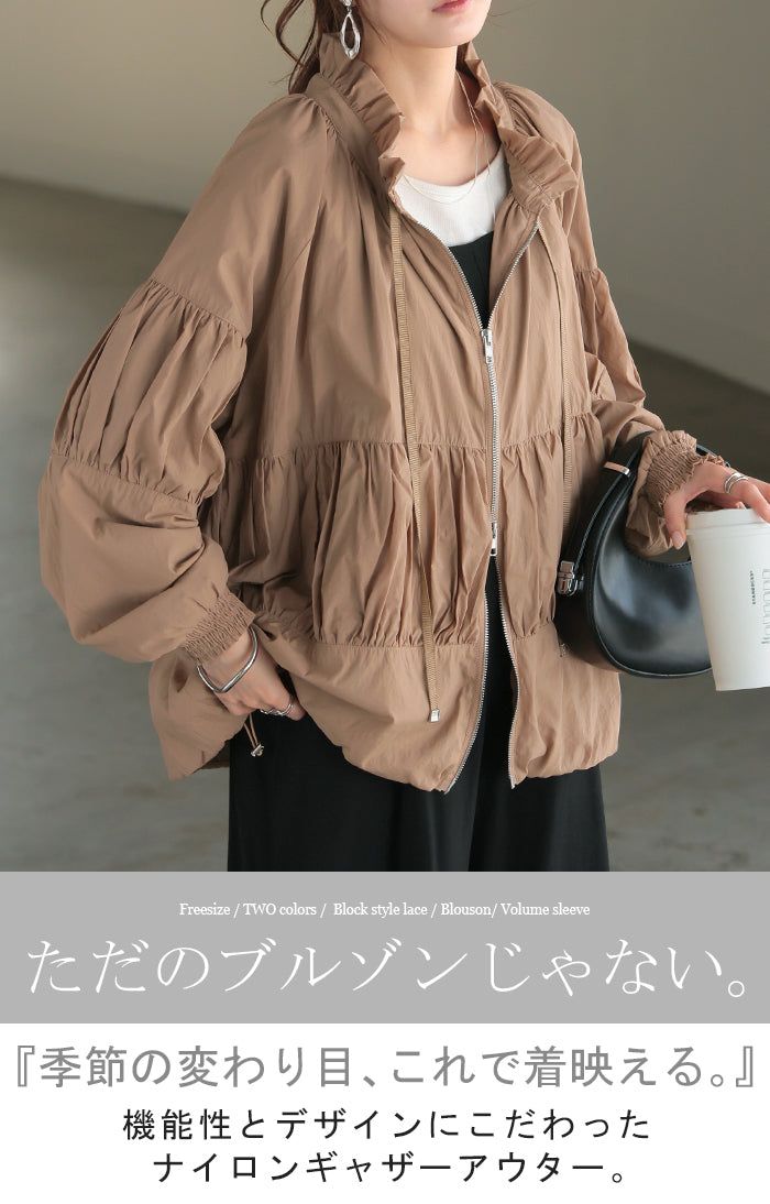 wjk コヨーテファー付ナイロンジャケット コート