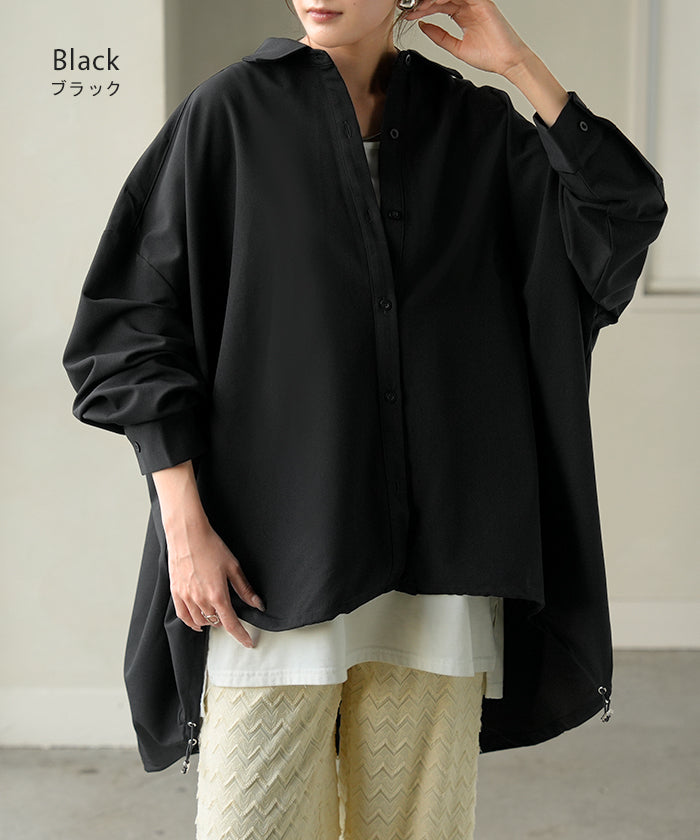 シャツ チュニック ロング レディース トップス ロングシャツ ブラウス