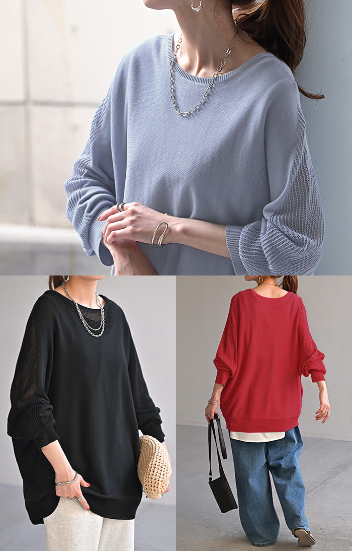 ニット 前後2WAY サマーニット レディース □一部5月上旬入荷