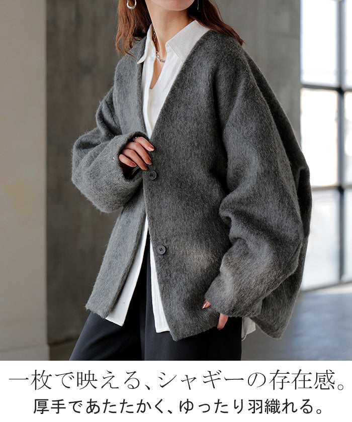 【新品未使用】PLUSドルマンスリーブコート PLUS】ドルマンスリーブコート｜WOMEN｜250HAP30-180I｜AZUL BY