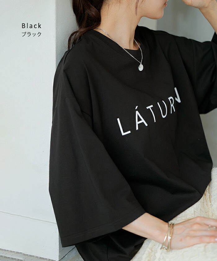 Tシャツ ロゴ 接触冷感 トップス レディース 半袖 プリント カットソー