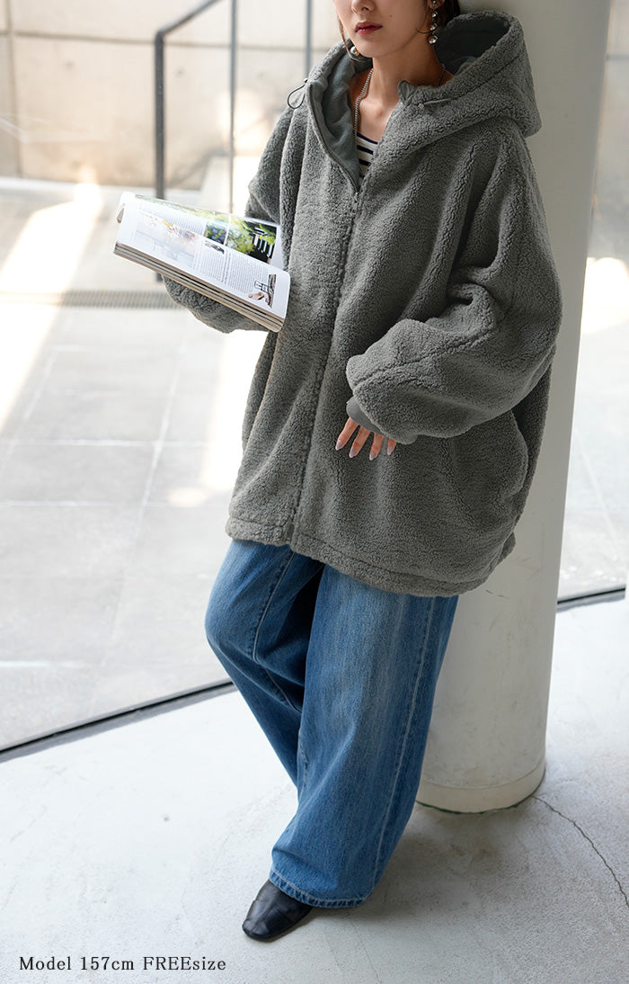 2025AW新作 アウター ボア 裏起毛 レディース ボアジャケット 裏起毛