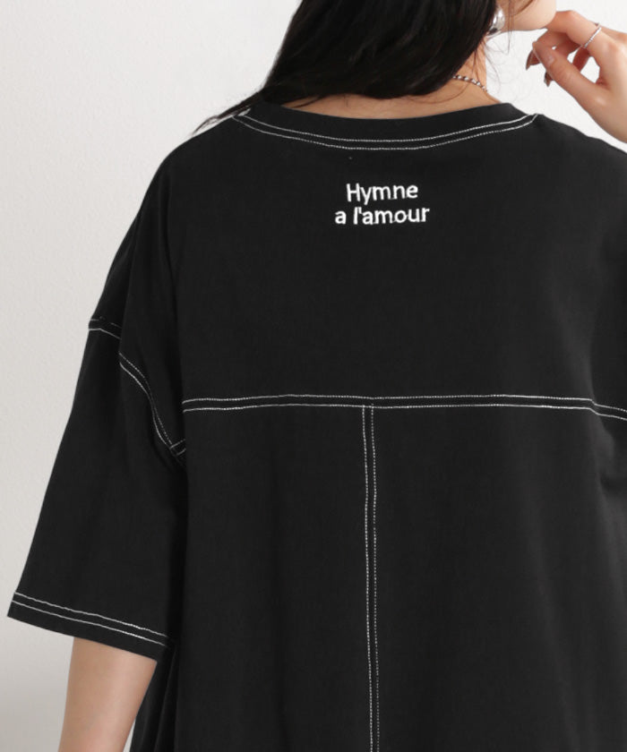 2026SS新作 ワンピース ロング Tシャツ □一部6月上旬入荷 配色