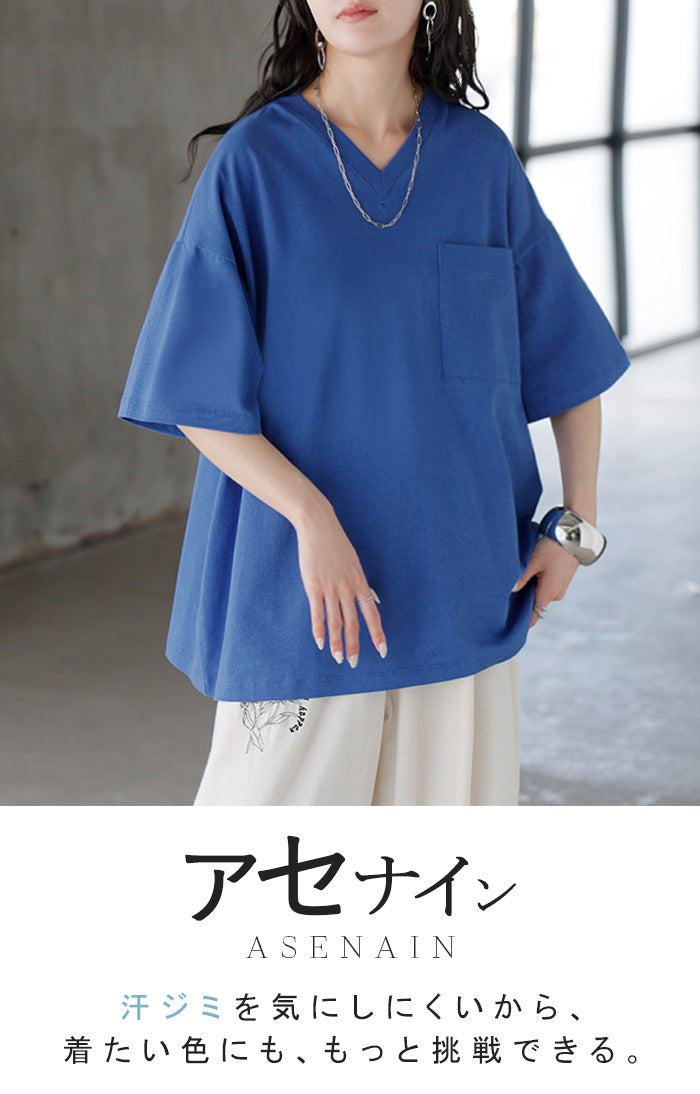 2026SS新作 Tシャツ 「 汗ジミ軽減 」 綿100 □一部7月中旬入荷