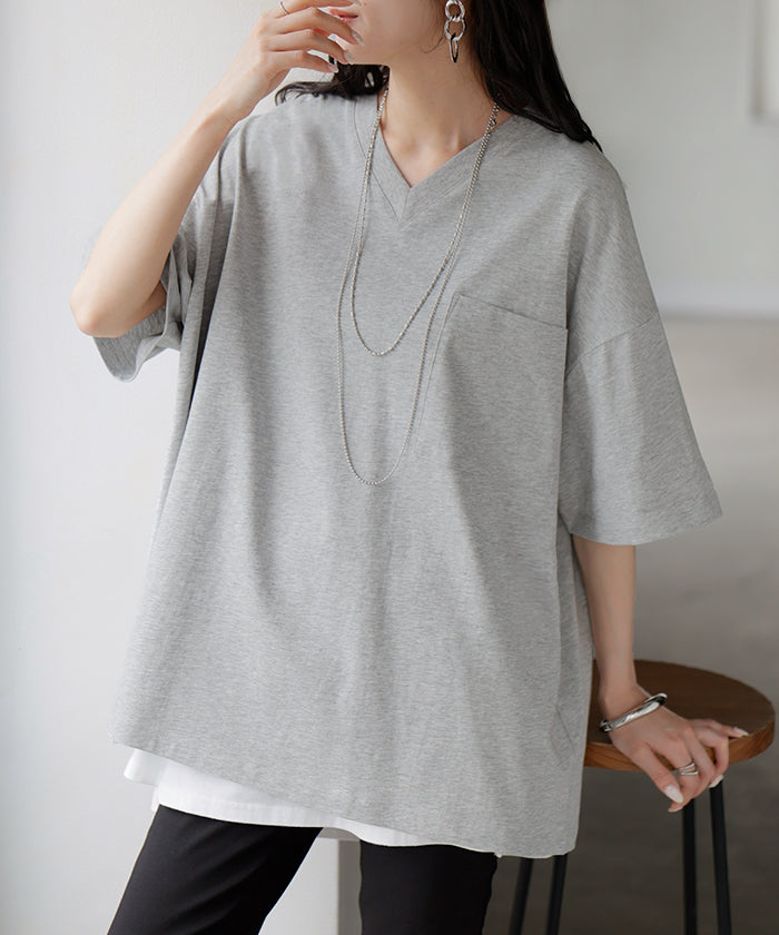 2026SS新作 Tシャツ 「汗ジミ軽減」 綿100 レディース トップス ロング