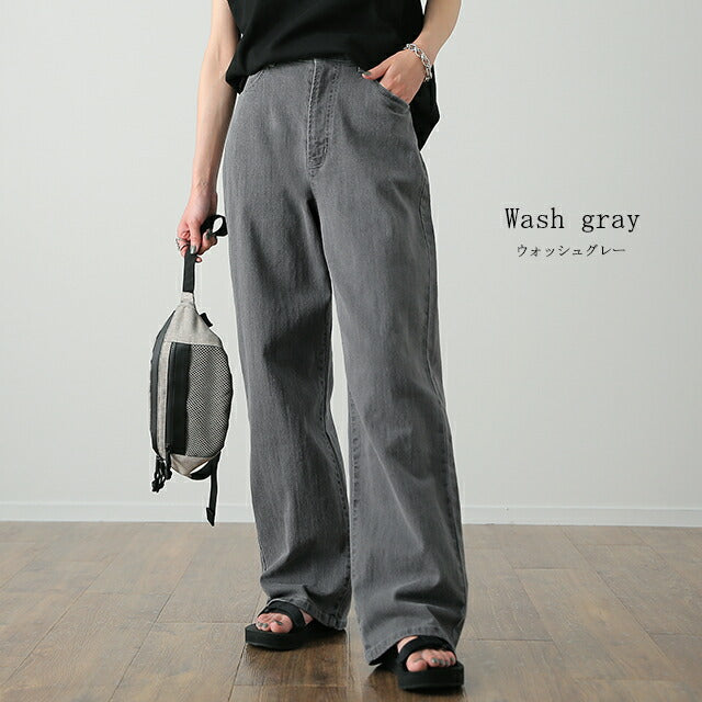 あゆページ UNTITLED パンツ ベルト付き2タックパンツ レディース