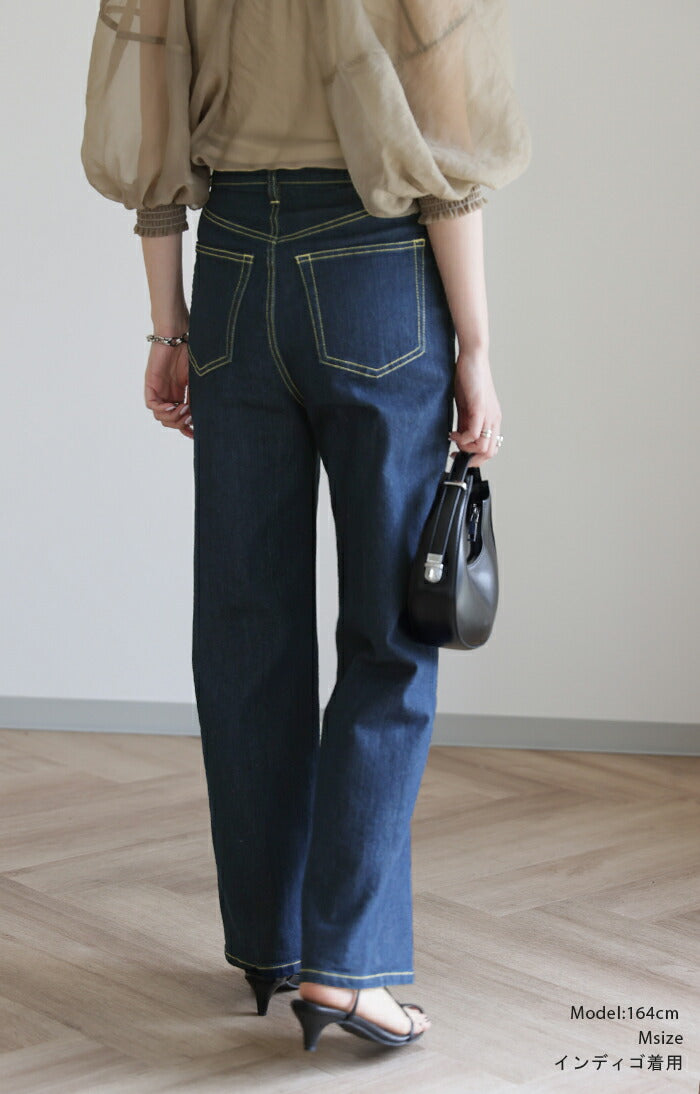 a.ayu様 デニム 2ネイビー SECOND／LAYER(セカンドレイヤー) VALLUCO DENIM 2 RAW DENIM