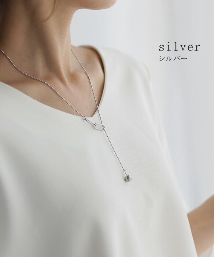  　95　ネックレス　ロングチェーン　鹿　シカ　シルバー ロングチェーンシルバーネックレス（7052295006） | 7