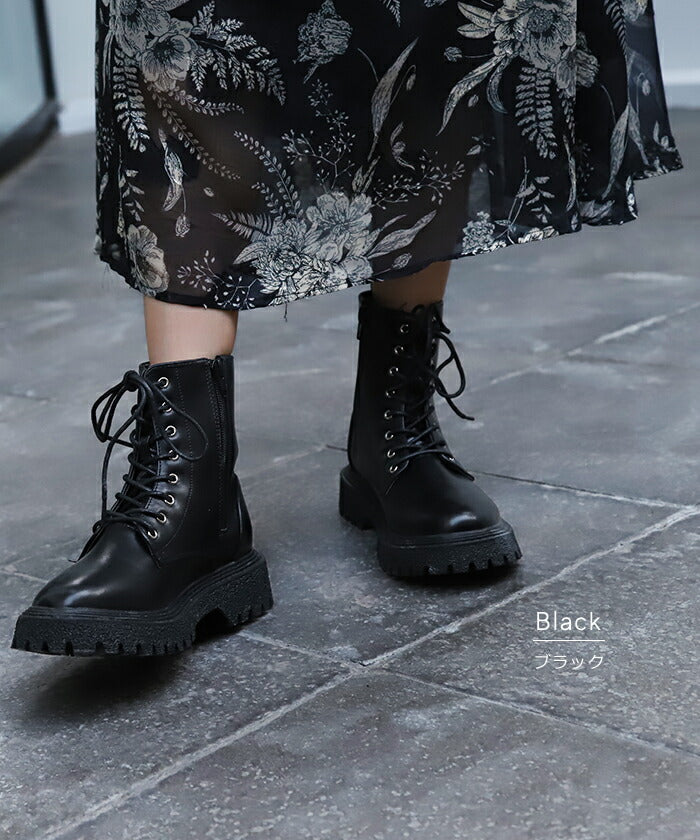 みぃ様　DK UGG スウェード レースアップブーツ　ブラック　ヒール 22.5cm ～ 25.0cm 