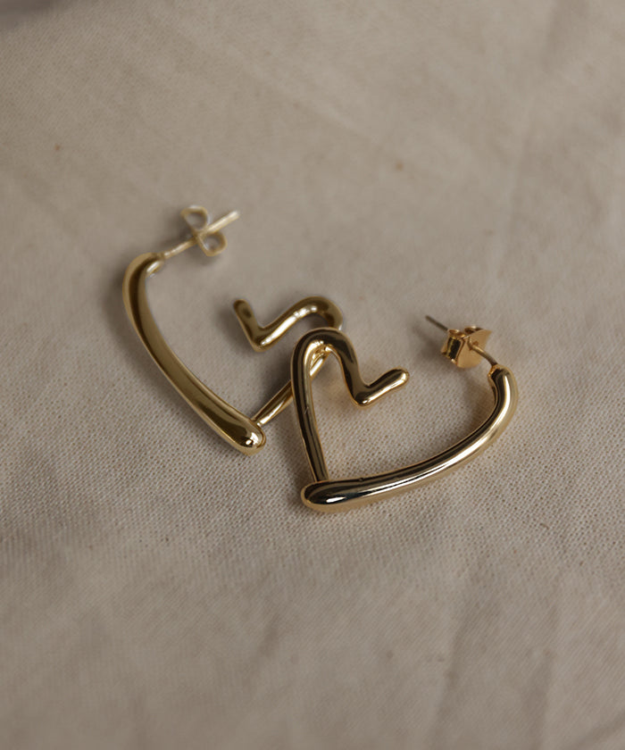 ハートピアス アクセサリー ピアス シルバー ゴールド シルバー