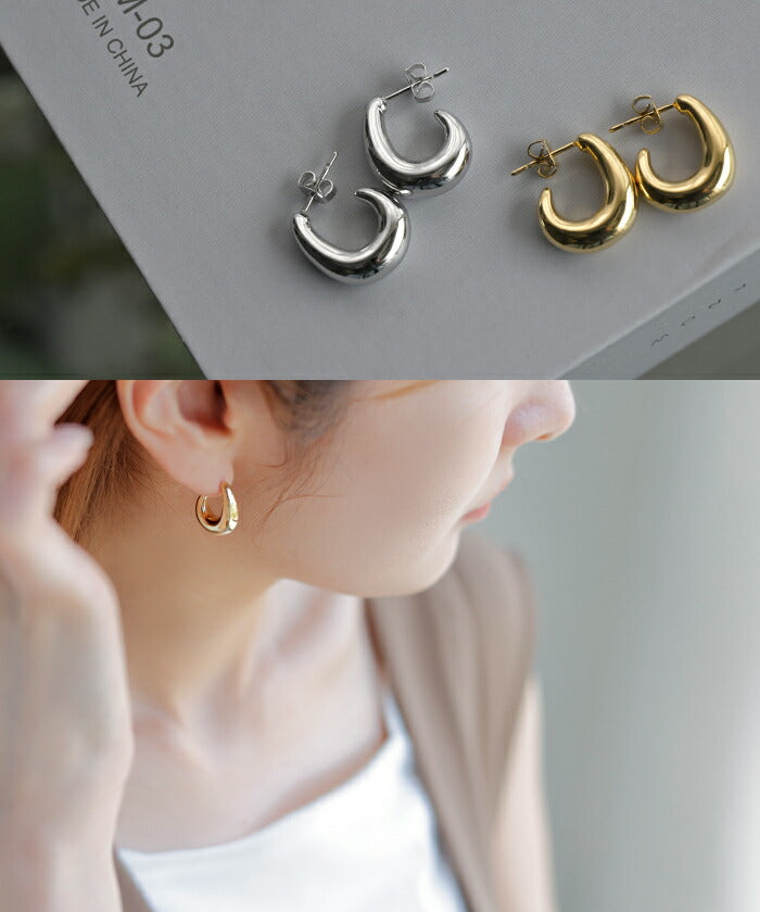 ピアス 『 サージカルステンレス 』 アクセサリー フープ フープピアス