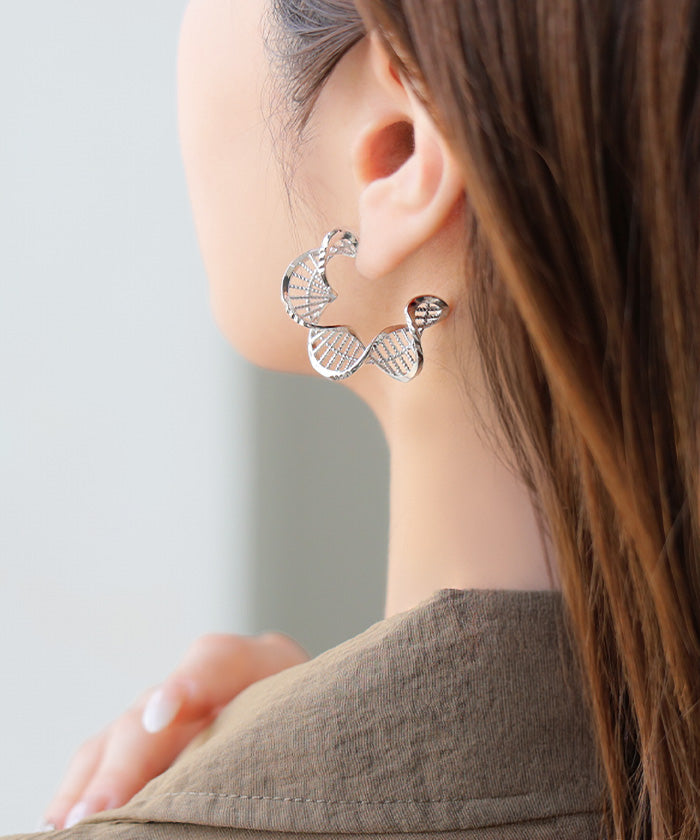 2026SS新作 ピアス スパイラル デザイン アクセサリー レディース