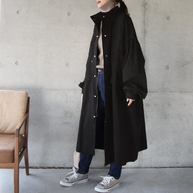 【美品】Aラインバルーンダウンロングコート　ミリタリーN-3Bエルボーパッチ　L アルファ n3b（丈タイプ：ロング）のおすすめ人気商品一覧 通販