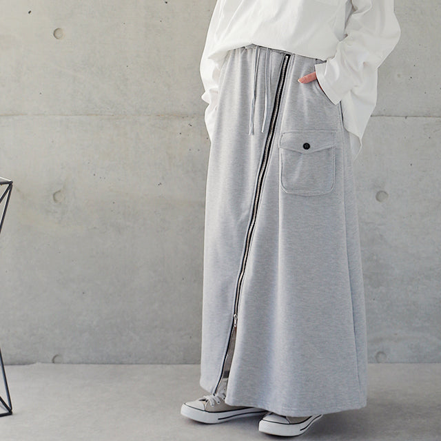 UJOH スカート　グレー　サイズ2 UJOH/ウジョー】別注 2/70 T/W Impragnated Doeskin Skirt