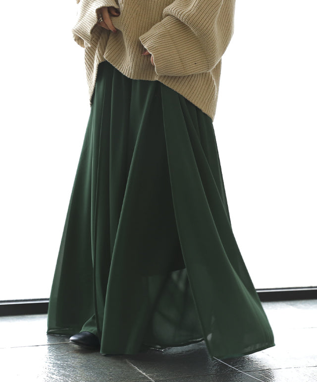 パンツ シフォンパンツ シフォン ワイドパンツ ガウチョパンツ