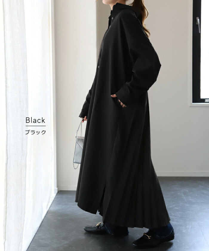 通気性 ストレッチ【バーバリーゴルフ】膝丈ワンピース 1サイズS プリーツ 黒 通気性 ストレッチ【バーバリーゴルフ】膝丈ワンピース 1サイズS