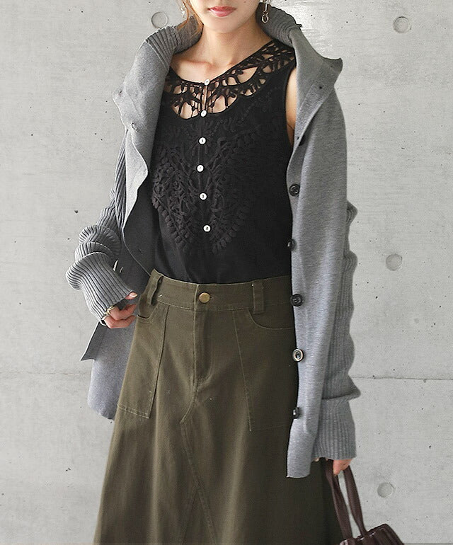 素敵って言われる変形デザイン「アシメニット」 ニット レディース