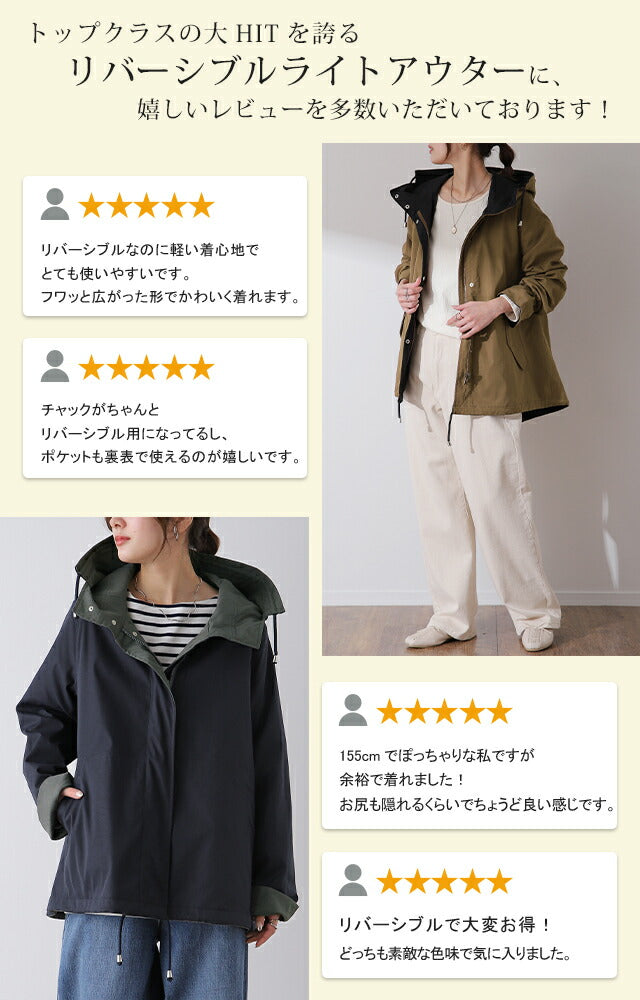 賢いチョイス 2way リバーシブル マウンテンパーカー アウター