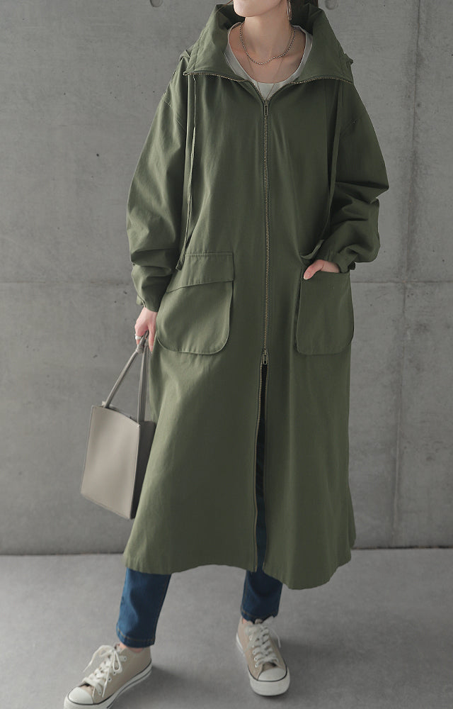 ☆江口のりこさん着用 「小顔襟」すっぽりオーバーシルエット アウター