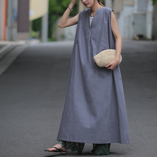 ゆったり 包む 綿100 ロングワンピース レディース 20代 30代 40