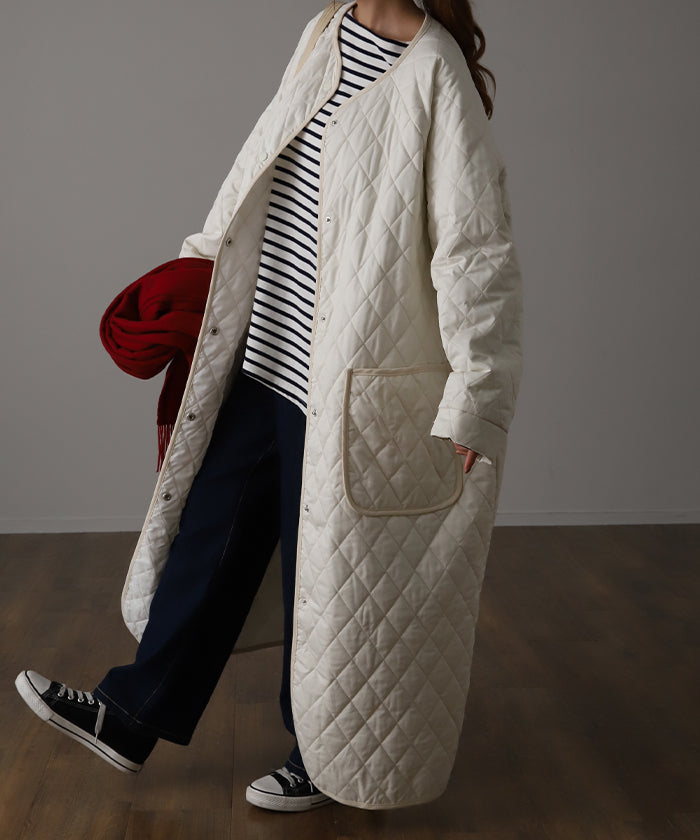 江口のりこさん着用】 軽っ！大胆な オーバーサイズ キルティング