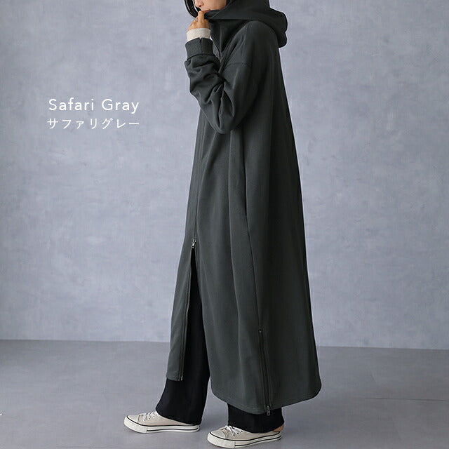 未使用✨モラビト　6.6万　薄手ウール ロングパーカー　ワンピース　エクリュ　M 未使用✨モラビト 6.6万 薄手ウール ロングパーカー ワンピース